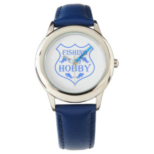 Die Fischerei ist mein Hobby-Schild-Zitat auf Wapp Armbanduhr