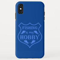 Die Fischerei ist mein Hobby-Schild-Zitat auf Wapp