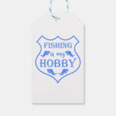 Die Fischerei ist mein Hobby-Schild-Zitat auf Wapp Geschenkanhänger (Rückseite)