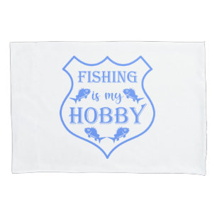 Die Fischerei ist mein Hobby-Schild-Zitat auf Wapp Kissenbezug