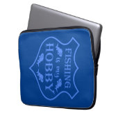 Die Fischerei ist mein Hobby-Schild-Zitat auf Wapp Laptopschutzhülle (Vorderseite Links)
