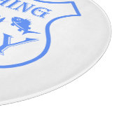 Die Fischerei ist mein Hobby-Schild-Zitat auf Wapp Schneidebrett (Ecke)