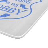 Die Fischerei ist mein Hobby-Schild-Zitat auf Wapp Schneidebrett (Ecke)