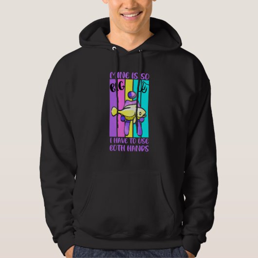 Die Fischerei ist so groß, dass ich beide Hände be Hoodie (Vorderseite)