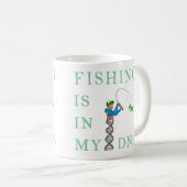 Die Fischerei liegt in meiner DNA Kaffeetasse (VorderseiteRechts)