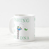 Die Fischerei liegt in meiner DNA Kaffeetasse (Vorderseite Links)