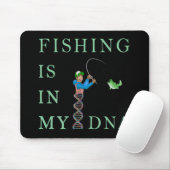 Die Fischerei liegt in meiner DNA Mousepad (Mit Mouse)
