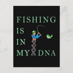 Die Fischerei liegt in meiner DNA Postkarte