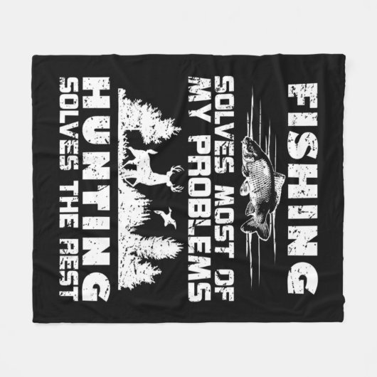 Die Fischerei löst die meisten meiner Probleme bei Fleecedecke (Vorderseite (Horizontal))