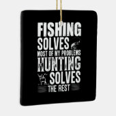 Die Fischerei löst die meisten meiner Probleme Keramikornament (Rechts)