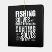 Die Fischerei löst die meisten meiner Probleme Keramikornament (Links)