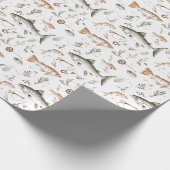Die Fischerei scheint die bevorzugte Form der Entw Geschenkpapier (Ecke)