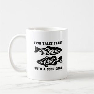 Die Fischstände beginnen mit einer guten Bohrung   Kaffeetasse