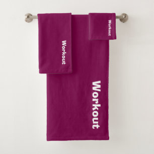 Die Fitness der Workout-Logo-Plattform Badhandtuch Set