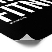 Die Fitness - Training Fitness -.pnng Poster (Ecke)