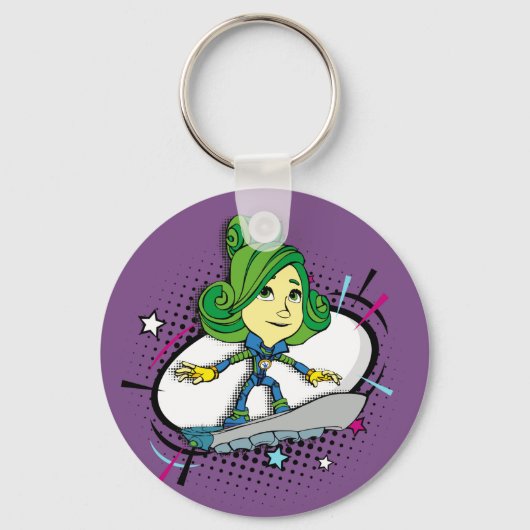 Die Fixies | Fixie Comic- Verda auf ihrem Fixieboa Schlüsselanhänger (Vorderseite)