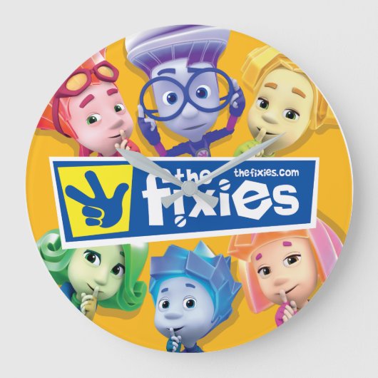 Die Fixies | Fixie Kinder Große Wanduhr (Vorderseite)