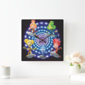 Die Fixies | Top Secret - Fixie Kids Quadratische Wanduhr (Zuhause)