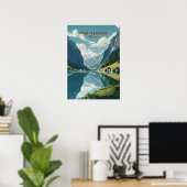 Die Fjorde, Norwegen Poster (Heimbüro)