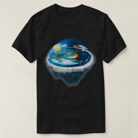 Die flache Erde 4 T-Shirt (Design vorne)