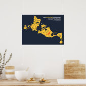 Die flache Erde laut US-Republikanern Poster (Küche)