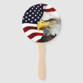 Die Flagge Amerikas mit Adler Fächer (Vorderseite)