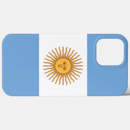 Die Flagge Argentiniens Case-Mate iPhone Hülle (Rückseite (Horizontal))