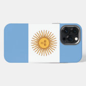 Die Flagge Argentiniens iPhone Hülle (Rückseite (Horizontal))