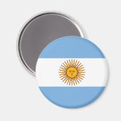 Die Flagge Argentiniens Magnet (Vorderseite/Rückseite)