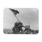 Die Flagge auf Iwo Jima Magnet (Horizontal)