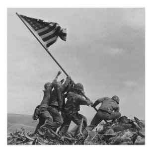 Die Flagge auf Iwo Jima Poster