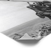 Die Flagge auf Iwo Jima Poster (Ecke)