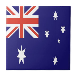 Die Flagge Australiens Fliese