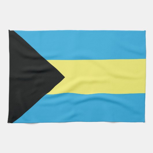 Die Flagge Bahamas Küchentuch (Horizontal)