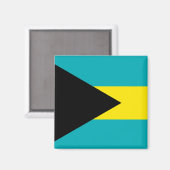 Die Flagge Bahamas Magnet (Vorderseite/Rückseite)