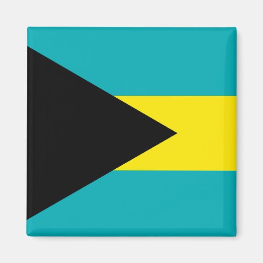 Die Flagge Bahamas Magnet (Vorne)