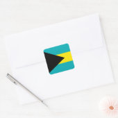 Die Flagge Bahamas Quadratischer Aufkleber (Umschlag)