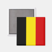 Die Flagge Belgiens Magnet (Vorderseite/Rückseite)
