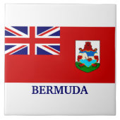 Die Flagge Bermudas, gekennzeichnet, Fliese (Vorderseite)