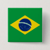 Die Flagge Brasiliens Button (Vorderseite)