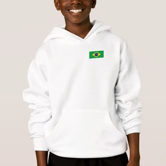 Die Flagge Brasiliens Hoodie (Vorderseite)