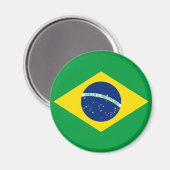 Die Flagge Brasiliens Magnet (Vorderseite/Rückseite)