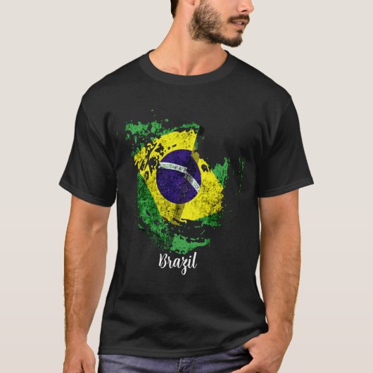 die Flagge Brasiliens T-Shirt (Vorderseite)