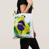 die Flagge Brasiliens Tasche (Von Nahem)