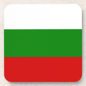 Die Flagge Bulgariens Getränkeuntersetzer (Vorderseite)
