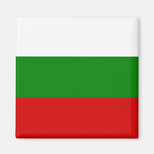 Die Flagge Bulgariens Magnet (Vorne)