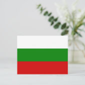 Die Flagge Bulgariens Postkarte (Stehend Vorderseite)