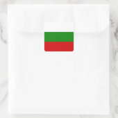 Die Flagge Bulgariens Quadratischer Aufkleber (Tasche)