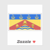 Die Flagge Christchurch in Neuseeland Aufkleber (Blatt)