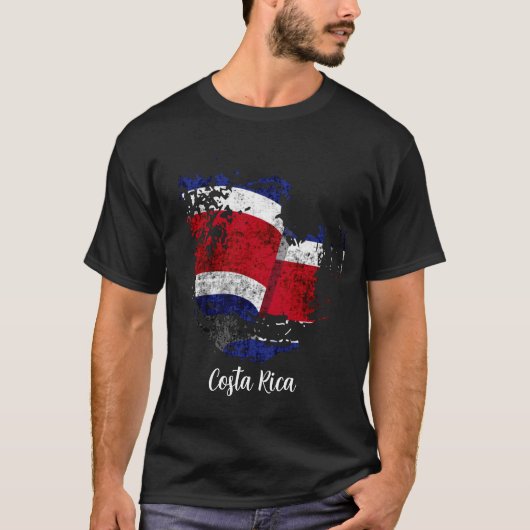 die Flagge Costa Ricas T-Shirt (Vorderseite)